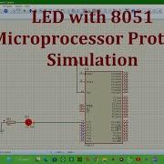 LED Blinking 8051 Microprocessor Proteus Simulation