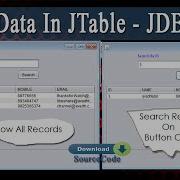 MySQL Record Display In JTable Jdbc Mysql Jtable Example Populate Data From Database Jtable