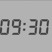 Minimal Time 9 Minute 30 Second Digital Time Simple Game Countdown