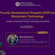 Faculty Development Program FDP Day 1