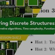 Induction Iterative Algorithms Time Complexity Function Growth Practice Problems CMPS 211