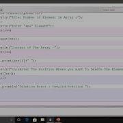Java Program Delete Array Elements At Position Input By Users Java Code