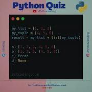 Python Quiz Day 81 What Is The Output Of Following Python Code