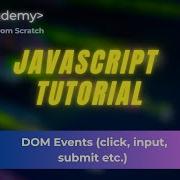 DOM Events In JavaScript 2025 2026 Handling Click Input Submit Events Explained