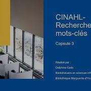 CINAHL Capsule 3 Recherche Par Mots Clés