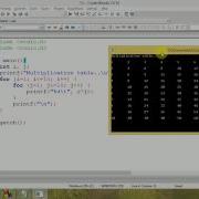 C Programming Multiplication Table Using Nested For Loop