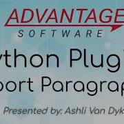 Python Plugins Import Paragraphs