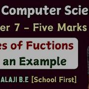 Different Types Of Functions In Tamil 12th Computer Science Python Chap 7 Important Five