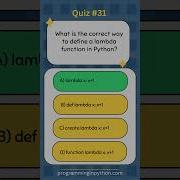 Python Quiz 31 What S The Answer Quiz 31 Python Shorts Quiz Codingchallenge