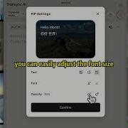 Плавающие субтитры Transync AI для рабочего стола всегда поверх окон с регулируемой прозрачностью