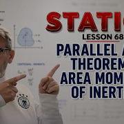 Statics Lesson 68 Parallel Axis Theorem Area Moment Of Inertia