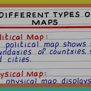 Different Types Of Maps