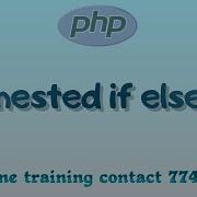 Nested If Else In Php