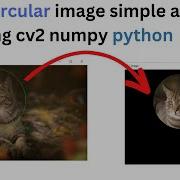 Crop Circular Image Simple App Using Opencv Python