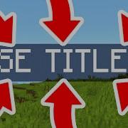 How To Use Title Command In Minecraft Bedrock Tutorial
