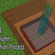Footing Column Construction Process Step By Step Rebar Placement