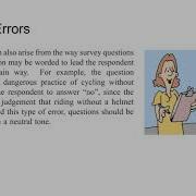 IB Math AA SL Core 11A Errors In Sampling
