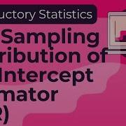 The Sampling Distribution Of The Intercept Estimator For Simple Linear Regression