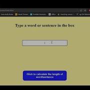 Word Counter JavaScript Project 2