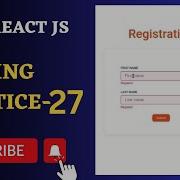 Registration Form Coding Practice 27 REACT JS NxtWave CCBP 4 0