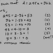 Extended Euclidean Algorithm