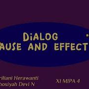 Dialog Cause And Effect