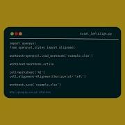 Python Openpyxl Left Align Cell In Spreadsheet