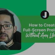 How To Create A Full Screen Preloader Without Any Library
