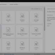 Audio Consumption Template In Analysis Workspace