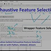 Exhaustive Feature Selection Wrapper Method Part 3 Tutorial 9