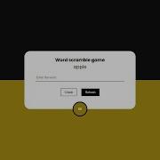 Word Scramble Game In Html Css JavaScript Word Game JQuery
