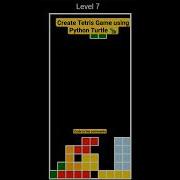 Shorts Tetris Game With Python Turtle Tetris Coding Tutorial Viralvideo Fyp Trending