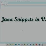 How To Create Java Snippets In VSCode