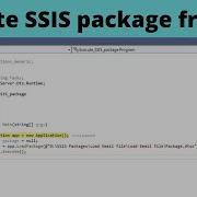 13 Execute SSIS Package From C Execute SSIS Package From NET