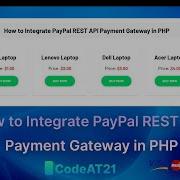 How To Integrate PayPal REST API Payment Gateway In PHP