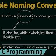 Variable Naming Conventions
