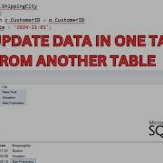 How To Update Data In One Table From Another Table In SQL Server