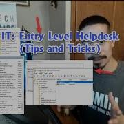 IT Entry Level Helpdesk Tips And Tricks Level 1