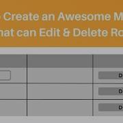 How To Create An Awesome MUI Table That Can Edit And Delete Rows