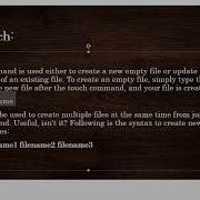 Linux Files Administration With Touch Command
