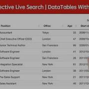 Angular Directive Live Search DataTables With Child Rows