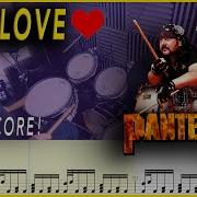 This Love Pantera DRUM SCORE Sheet Music 62 DRUMSCRIBE