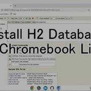 Install H2 Database On Chromebook Linux