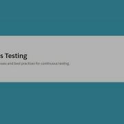 Continuous Testing Trailhead Salesforce