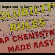 Solubility Rules AP Chemistry Complete Course Lesson 10 2