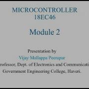 18EC46 Microcontroller Module 2 Branch Instructions 1