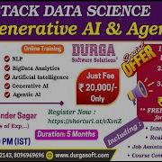 FULL STACK DATA SCIENCE With Generative AI Agentic AI Online Training DURGASOFT