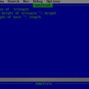 Calculate Area Of Triangle In Qbasic