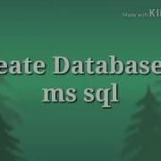 Create Database In MS Sql Without Coding