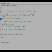 Python Program To Create Bank Account Class